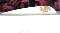 Tonys 3» Archery Vanes Archery All New Super Wave Vane White 50PK TNYSWVW3343B