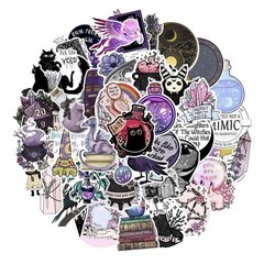30Pcs Random Gothic Witch Aesthetic Magic Witchy Waterproof Stickers