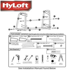 Model 01012 Tire-Loft Multi Tire Storage System Rack, Adjustable Width of 36 …