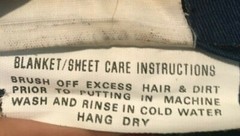 Horse/ blanket sheet SIMCO Blue cotton Machine washable