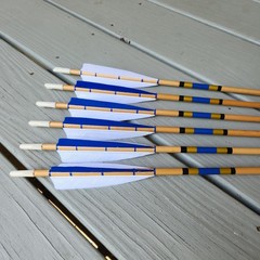 Half Dz 11/32 Cedar Arrows 31″ RW Fletch 5″ 30-40# With 125gn Field Points