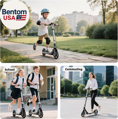 Scooters for Kids 8-12, Teens & Adults – Load 240 LBS, 8-Inch Wheels, Kick Scoot