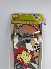 New Vintage SpongeBob SquarePants Bravo 5 sports Skateboard Deck 28”