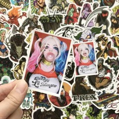 50Pc Scary Horror Mixed Skateboard Stickers Pack Skull Blood Gore Decal Bomb Lot