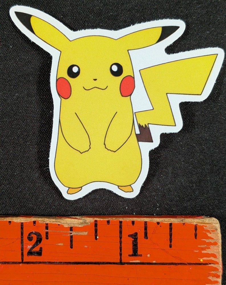 Pikachu Cartoon Pokémon Skateboard Sticker