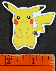 Pikachu Cartoon Pokémon Skateboard Sticker