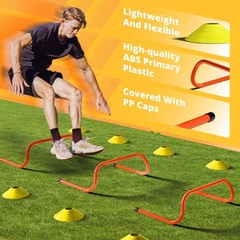 Yes4All Agility Ladder Speed Training Equipment Set – 1 Adjustable Agility La…