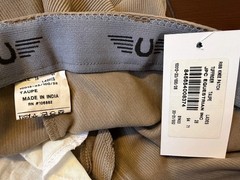 NWT TuffRider Rib Knee Patch Riding Breeches Taupe Women’s Size 28 Equestrian