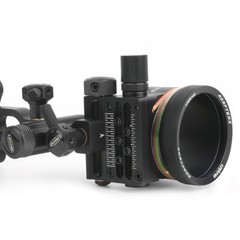 5 Pin Compound Bow Sight 4/6/8X Lens 0.019″ Micro Fiber Adjustable Archery Hunt