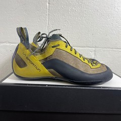 La Sportiva Finale Yellow Brown Black Rock Climbing Shoes Lace up Men’s 12.5 US