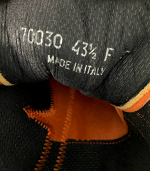 Scarpa Vapor Italy EU 43.5 Orange Suede Lace Up Rock Climbing Shoes M 10 W 11