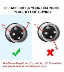 138w 5a Charger With XLR Male Connector For 24V Lead-Acid (SLA) Battery Adapter