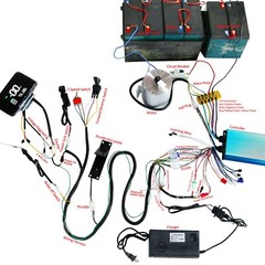 36V 48V 52V 60V 62V 72V 84V 350-3000W Brushless Controller & Display For E-Bike