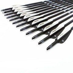 TIGER ARCHERY 30Inch Carbon Arrow Practice Hunting Arrows with Removable Tips…