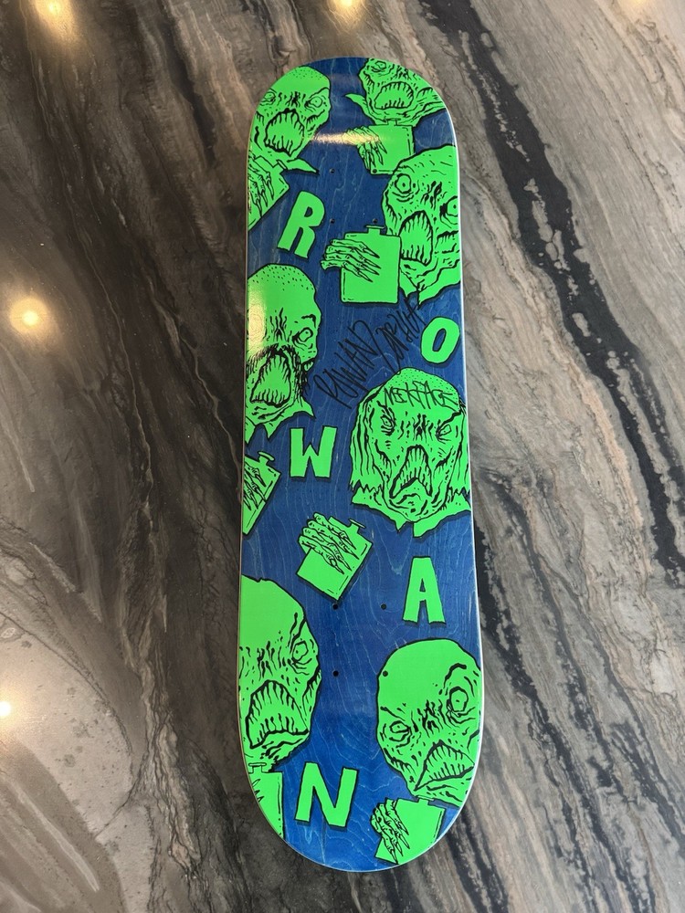 Signed Rowan Neckface Glow in the dark Baker Skateboard