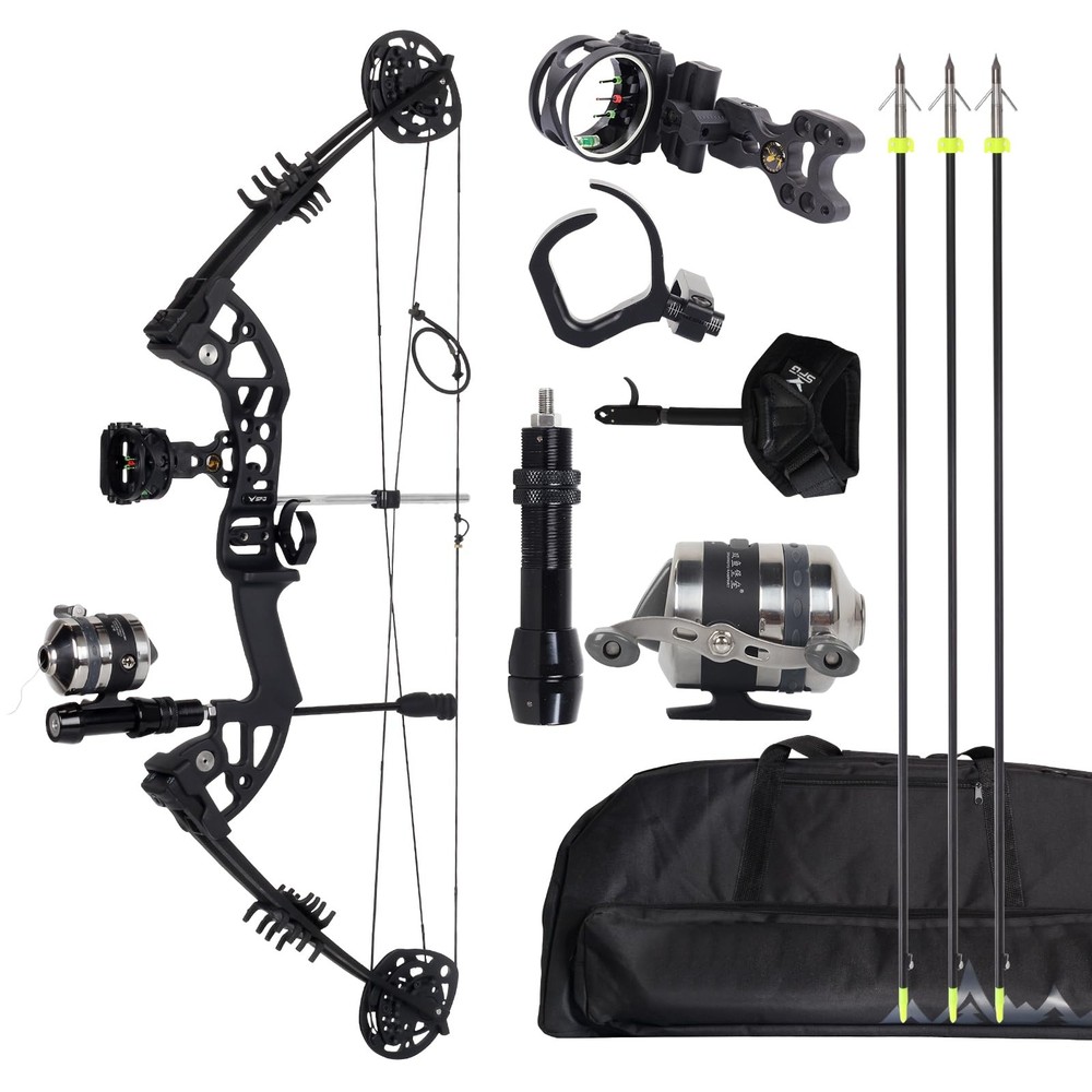 Aechery Bowfishing Bow Kit 30-60LBS – Compound Bow Fishing Cambos Kits – Fish…