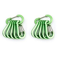 6/12pcs Carabiner Buckle Clip Outdoor Hiking Small Aluminum KeyChain Spring Hook