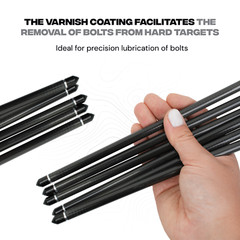 BALLISTA PIERCER 2-Vanes Carbon Crossbow Bolts – Ideal for MEGABAT – Pack of 6