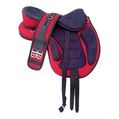 Treeless Synthetic Freemax Horse English Saddle Red Color 10″ to 19″ in F/Ship.