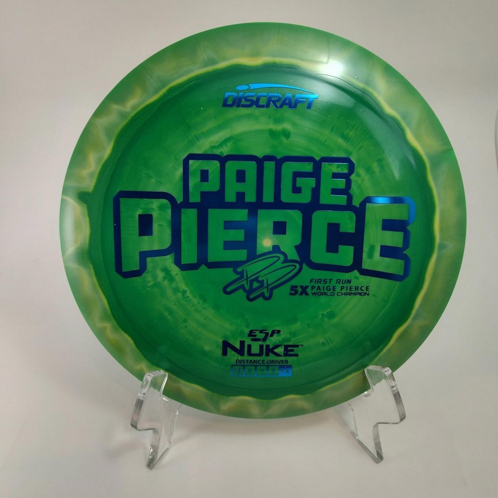 Discraft Nuke – Pierce First Run 5x Green with Blue Foil 173-174 – Paige Pierce