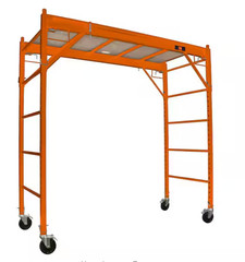 6.25ft.x2.5ft. x 6.25ft. Baker-Style Multi-Purpose Rolling Steel Scaffolding Set