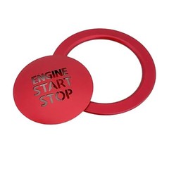 Engine Push Start Stop Button Cover Trim for Toyota Tacoma, Car Accessories Red