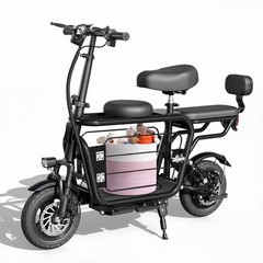 EILLEO 14″ Electric Scooter w/ Seat & Carry Basket 21Miles Range For Pet Dog/Cat
