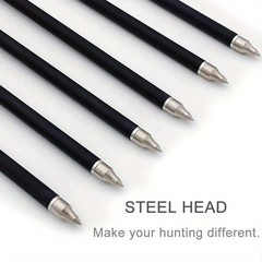 12x 20 inch Carbon Crossbow Bolts OD 8.8mm Archery Arrows / 100 Grain Broadhead