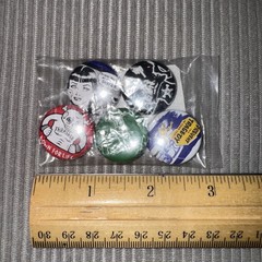 Thrasher Magazine – “Usual Suspects” Button Pins 5 Pack – New! Size: 1in