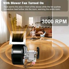 Hiorucet A-E-033 Convection Blower Fan for Breckwell P22 P23 P24 P26 P2000 P7000