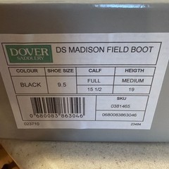 Dover Madison Field Boot Full Medium 9.5