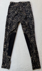 Kerrits Equestrian Riding Tights XS Animal Print Knee Patch Leggings Horseback