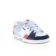 Globe Sabre GBSABR Mens White Leather Lace Up Skate Inspired Sneakers Shoes