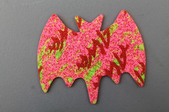 ALVA Skateboards Red Pink Gothic Bat Dogtown Z2 Skateboarding Rip Grip STICKER