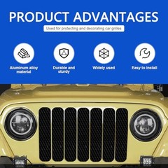 40″x13″ Universal Car Grill Mesh, Aluminum Alloy Automotive Grille Insert