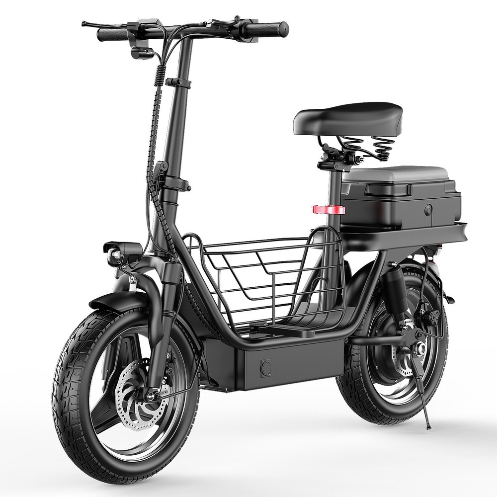 Electric Scooter with Seat for Adults 1500W Motor E Scooter W/ Rear Box 14″ Tire