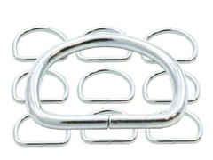 3/4″ ID Steel Dee Ring Zinc Plated – FAST SHIP – Great Price! { Lot of 500 }