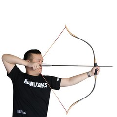 45″ Traditional Turkish Recurve Bow Archery 30-50LBS Longbow Horse Bow Hunting
