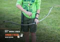 Bear Titan Youth Bow Set 60in 29lbs Age 12 and Up Armguard, Arrows, Finger Tab