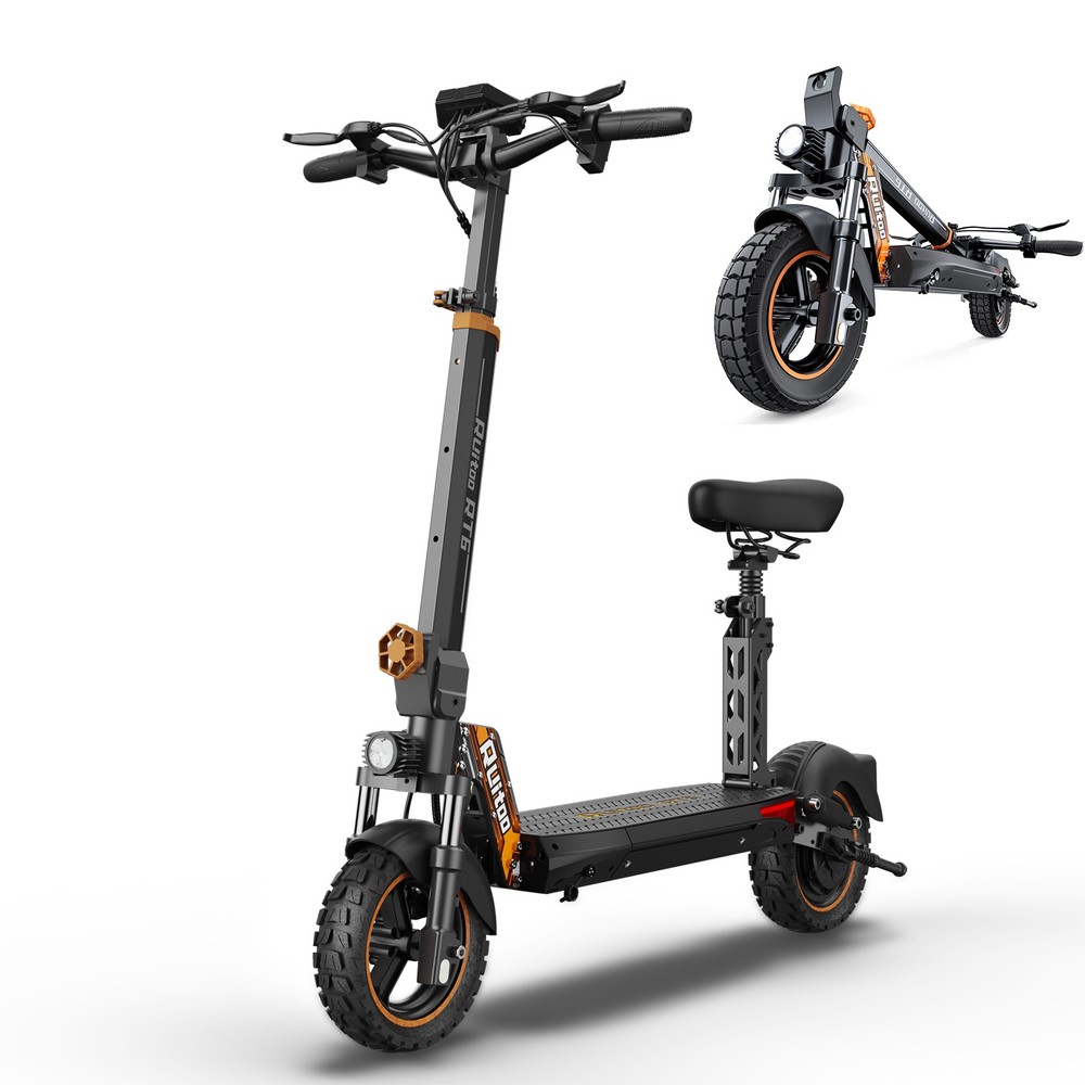 Ruitoo 1000W Electric Scooter Adult with Seat Folding E-Scooter 32 MPH 34 Miles