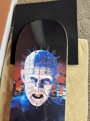 Supreme SS18 Hellraiser Skateboard Deck Black/Multicolor Box Logo Pinhead 8.5 “