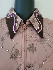 WOOD’S WESTERN PLEASURE SHOW SHIRT JACKET HORSEMANSHIP SHOWMANSHIP HORSE HOBBY L