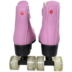XUDREZ Light Up Roller Skates High-Top Rare Pink Purple Size 45 Carry Bag