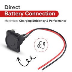 XLR Charger Port with 2 Wires for the Razor EcoSmart Metro, MX500, and MX650