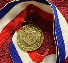 Amateur Athletic Union United States Medal Sport for All & Lanyard Gold Tone M09