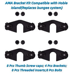 4Set AMA Bracket Kit For Hobie Island Adventure / Tandem -Replaces Bungee System