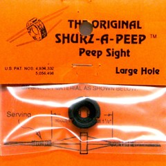 LARGE SHURZ-A-PEEP BOW SIGHT COMPOUND LONG RECURVE BOWS HUNTING TARGET
