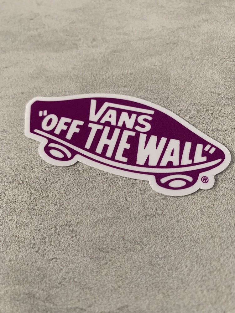 VANS Off The Wall 3” Inch Skateboard Sticker Purple Decal Waterproof Vinyl