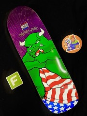 RARE SIGNED Natas Kaupas Patriot 101 Skateboard Deck World R7 Prime AUTOGRAPHED