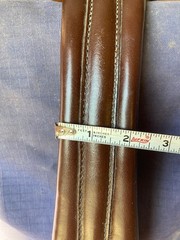 Stubben Long English Hunter Jumper Girth Brown Size 54 in Nicely Padded Elastic